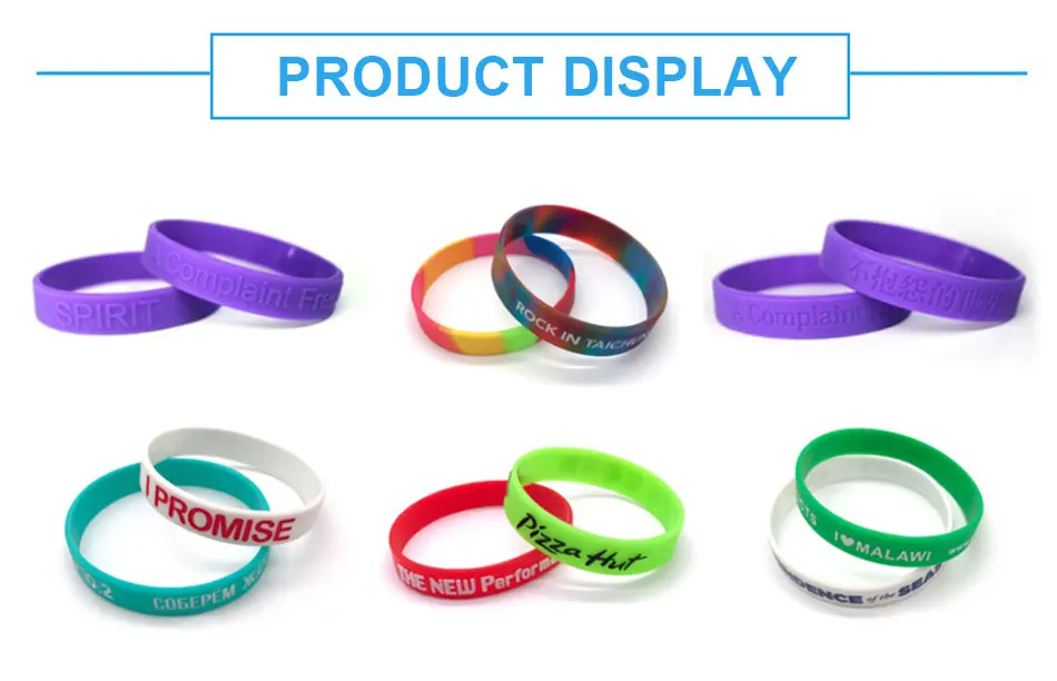 Blank Print Silicone Wristband,Silicone Wristband Bracelet With Custom