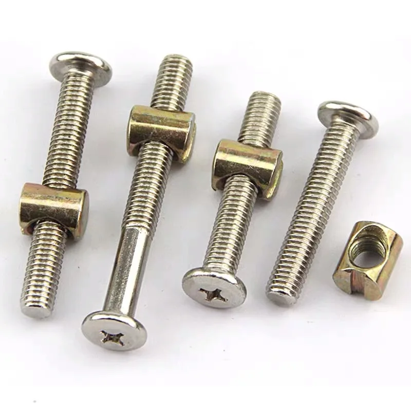 Bed Bolt And Cross Dowe Barrel Nut Beds Cots Connector Furniture Cam