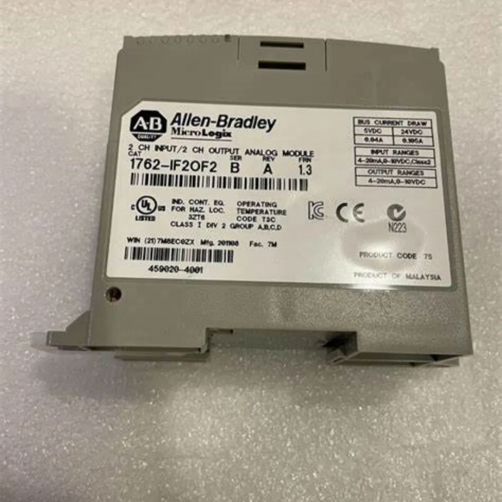 Brand New Allen-bradley- Micrologix Analog Input/output Module 1762 ...