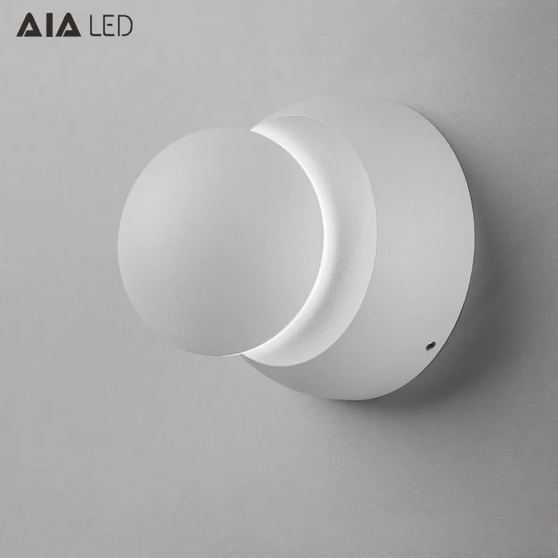 AC85-265V decoration light 360degree led wall light interior led wall lamp for drawing room