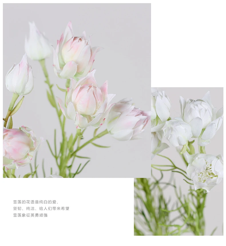 Shininglife Brand Snow Lotus High End Artificial Flower 3d Printing Color Home Decoration Buy Flowers Artificial Bunch Decoration Flowers Artificial Blush Artificial Flowers Wedding Product On Alibaba Com