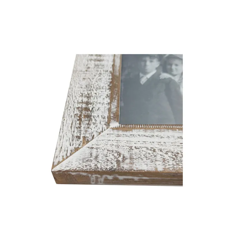 Antique 8x10 easel back photo frame with historical image