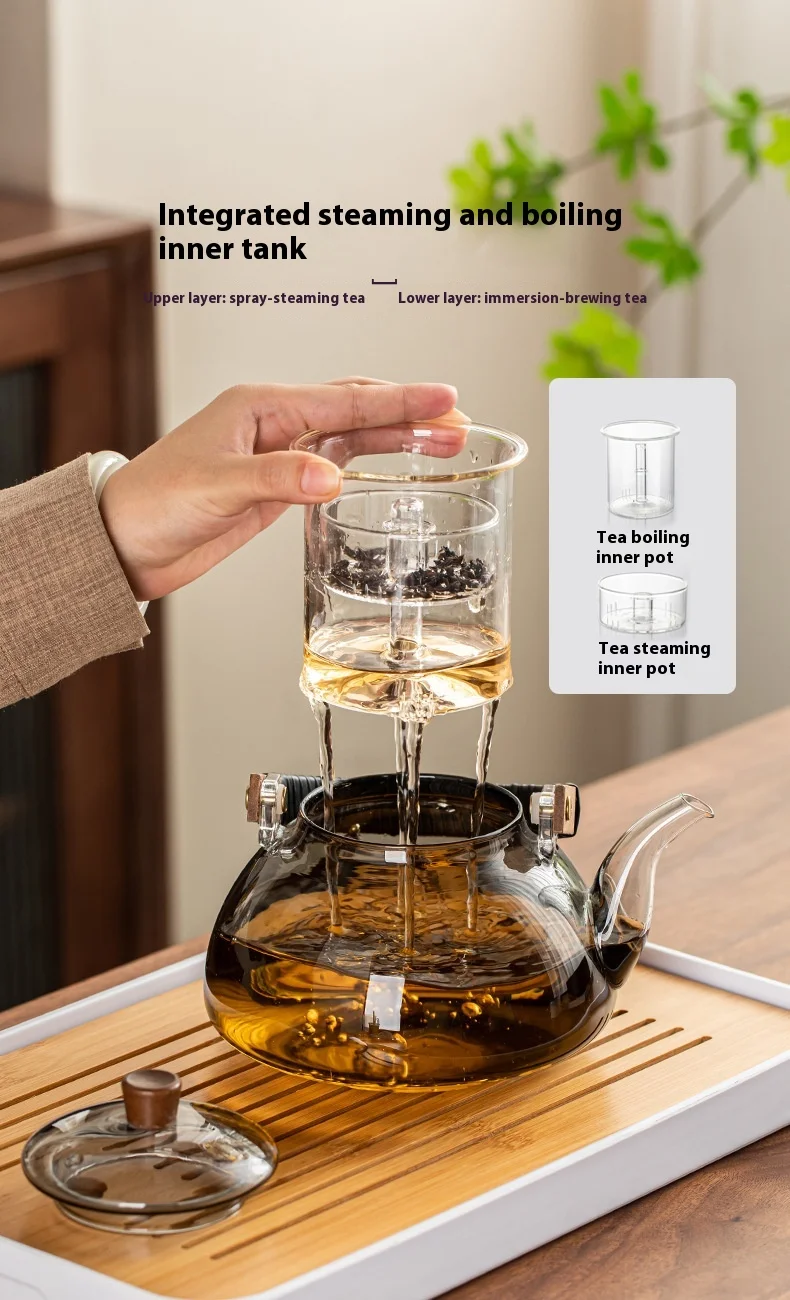 Hi Tea Pot 1200ml High Borosilicate Glass Teapot With Filter Boiling Teapot Glass ...