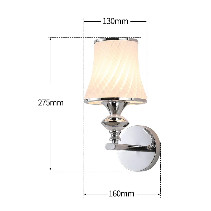 bedside reading steel wall lamp with led reading lights rectangle fabric shade for hotel rooms for wall