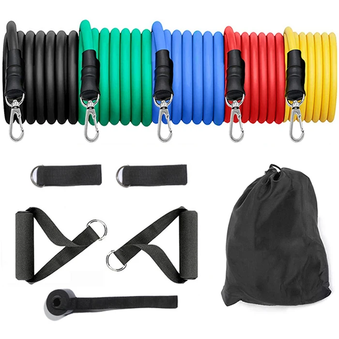 

Wholesale Exercise Fitness Stretch Resistance Tube Band Shape Yoga Latex Pull Rope, Yellow/red/blue/green/black