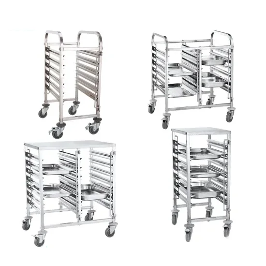 Quality First Cake Tray Cart Stainless Steel Trolley Cake Turning Gear
