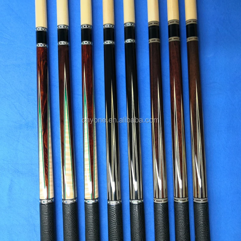Huebler Cue Catalog Premium Pool Cues with Abalone Inlay