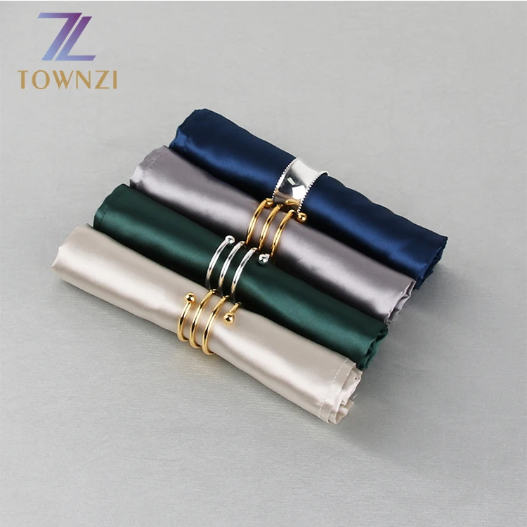 Wedding Dinner Satin Table Napkins for Banquet Home Parties Decoration 