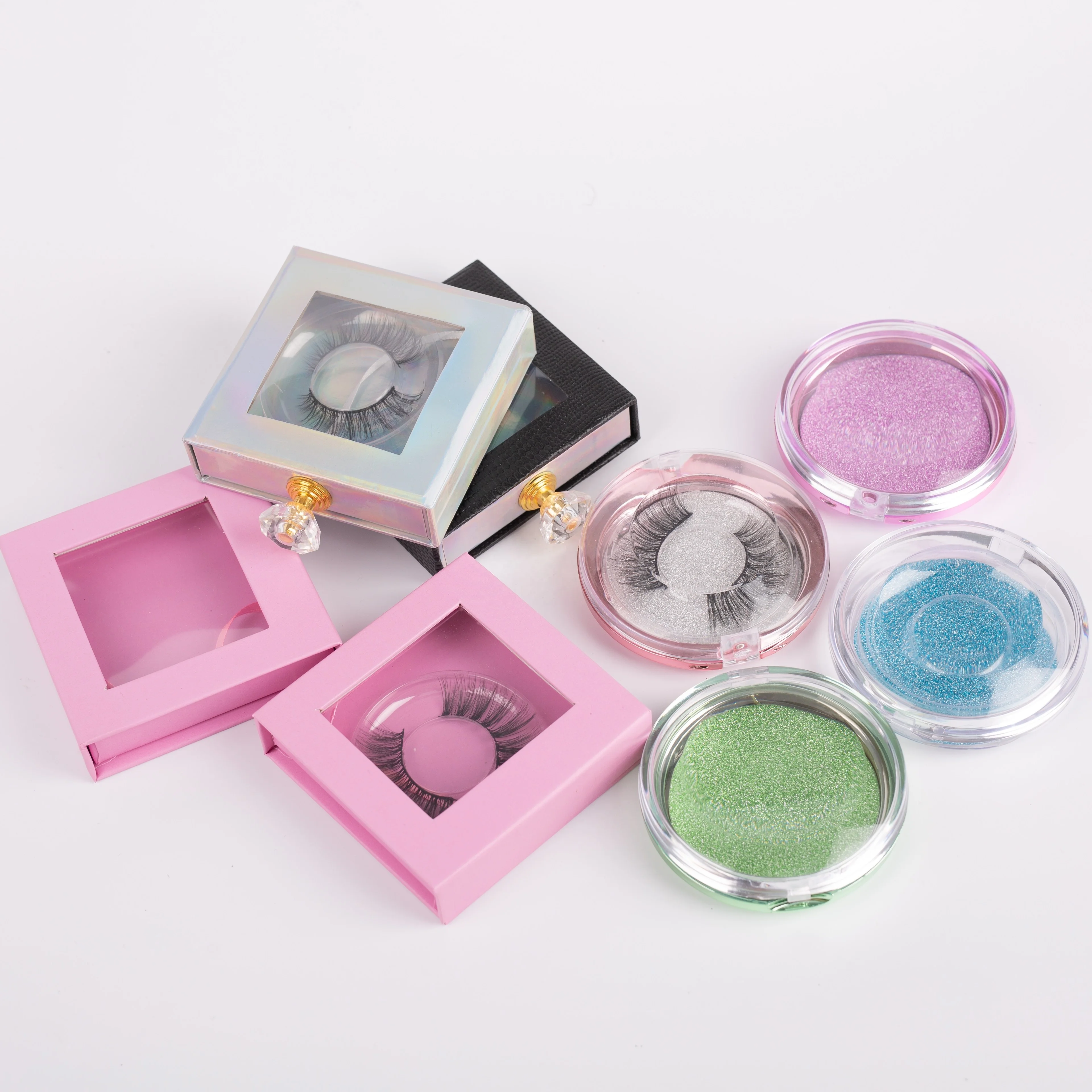 

Wholesale Free Sample Empty Eyelash Box Handmade Private 3D Eyelash Brand Your Own Lashes Lashes3D 25MM Mink Eyelashes