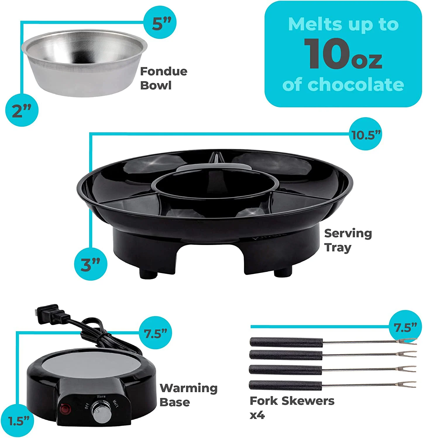 Electric Fondue Pot Set Chocolate And Cheese Fondue Temperature