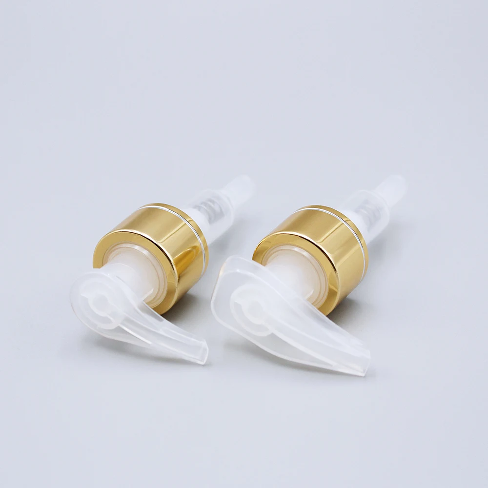 Factory sale plastic gold hand lotion pump dispenser 24/410