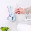 Mini Double Sucker Cute Expression porous Toothbrush Holder Rack Stylish Hook
