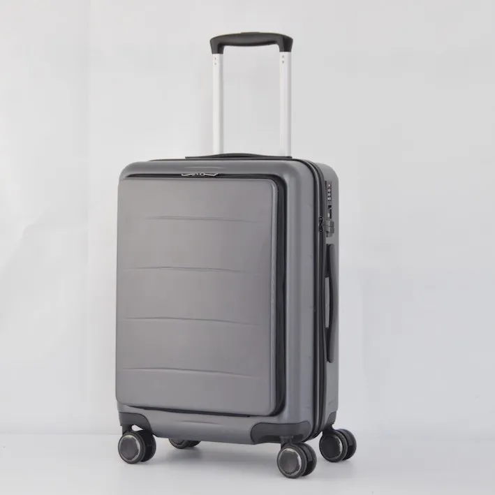 hard case luggage with front pocket