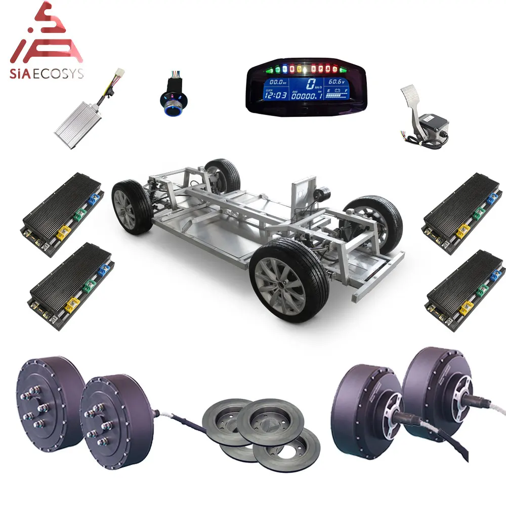 QS Motor 273 8000W 4wd 96V 120kph electric car hub motor conversion kits