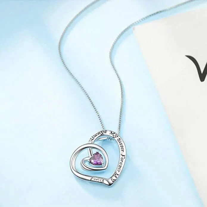 Gifts Sterling Silver Sister Necklace