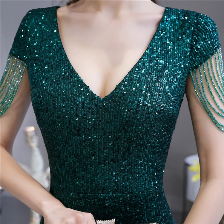 sequin loaded gown