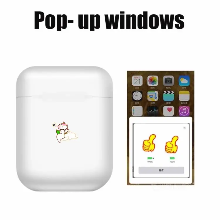 Fast Delivery Colorful i12 TWS Wireless Earbuds I12 Newest Version No Noise True Stereo Earbuds TWS I12 With Charging Box - ANKUX.COM