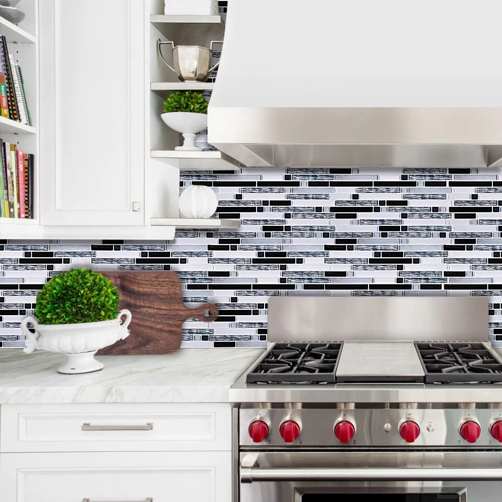 Self Adhesive Kitchen Tile Peel And Stick Backsplash Bathroom Wall Tile