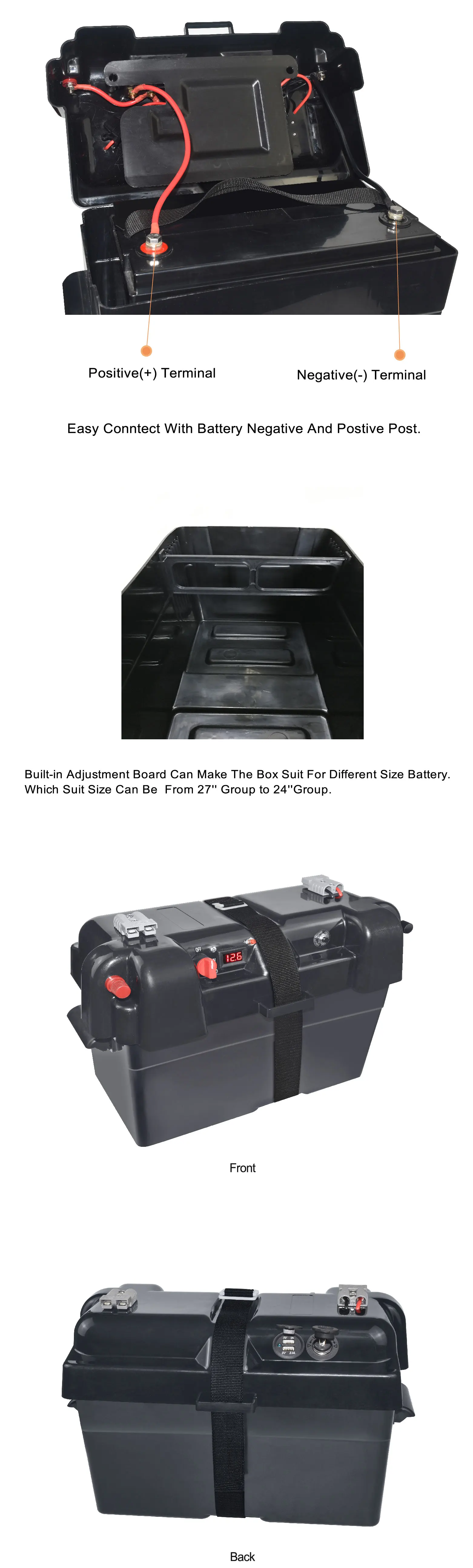 Car Accessories Waterproof Battery Box Buy Plastic Battery Box,Auto