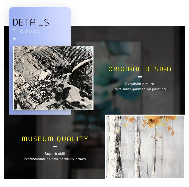 Modern Wall Hanging Landscape Painting Abstract Art Decorative Natural Scenery Painting Canvas