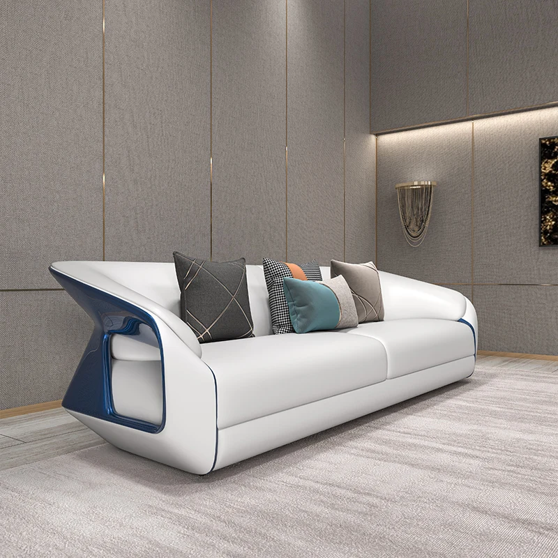 Home Furniture Living Room Sofa Couch Special Back Design Modern White