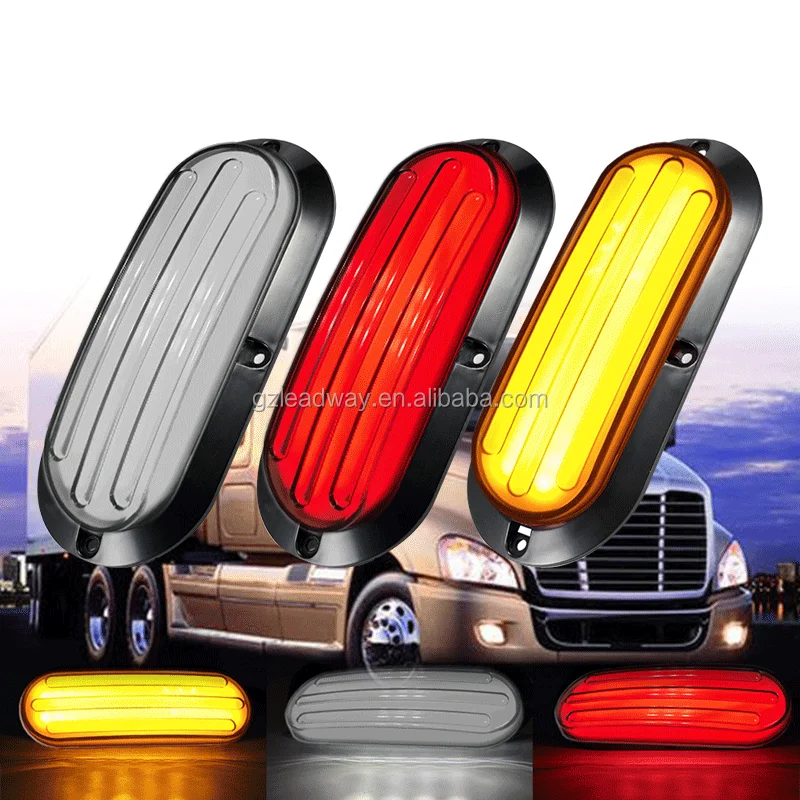 12v/24v Strobe Flashing Led Truck Trailer Drl Light Front Rear Bumper