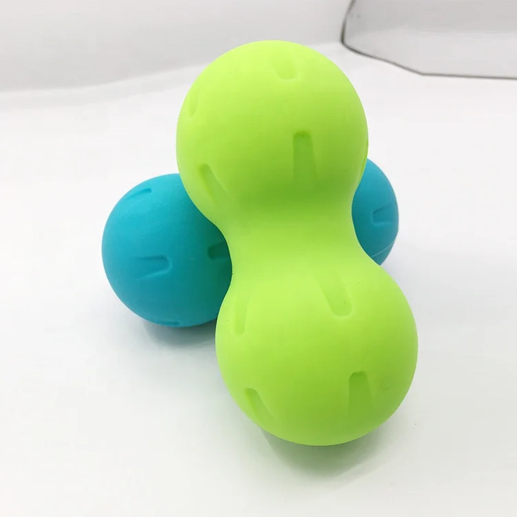custom made Silicone Yoga Double Lacrosse Massage Ball & Mobility Ball