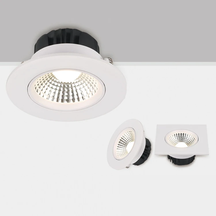 IP20 3G LED ceiling square 5w recessed downlight PC cob spotlight led spot, adjustable, easy assembling