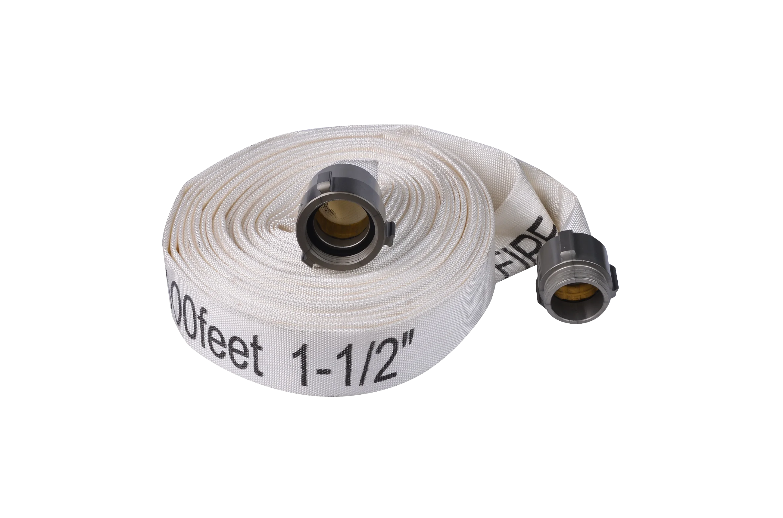 Aluminum American Couplings Connected With Fire Hose Reel 100 Ft Rubber