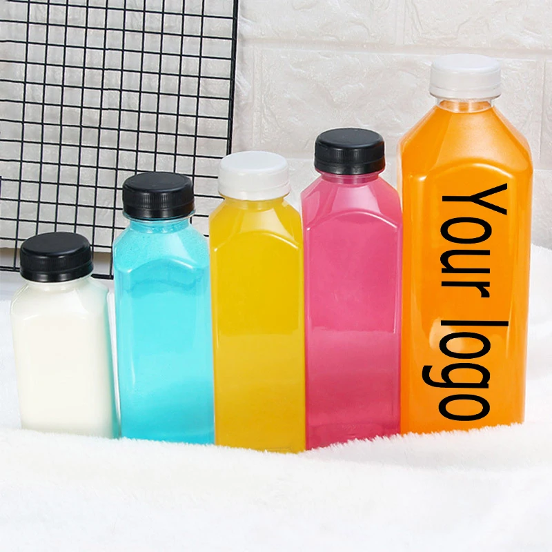 250ml 300ml 350ml 500ml Pet Empty Plastic Juice Bottles With Caps. 8oz