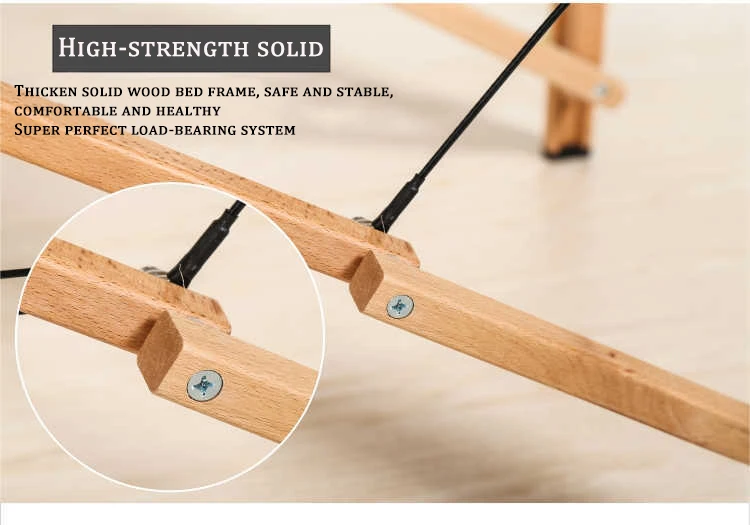 Portable wooden massage table folding bed sponge filling folding bed