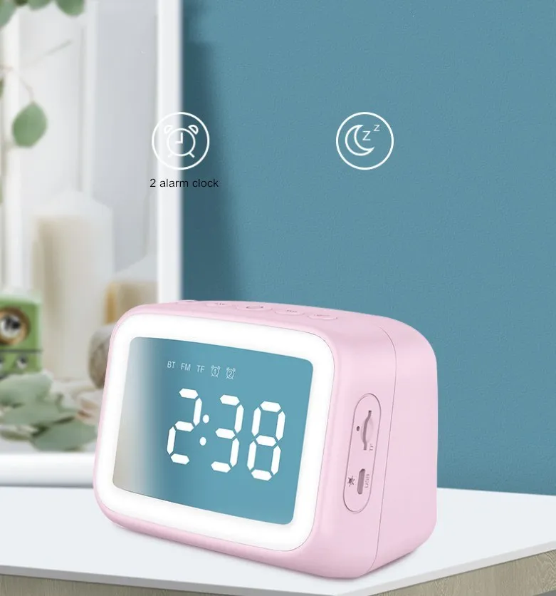 Wireless high quality clock bluetooths mini speaker with led display - ANKUX.COM