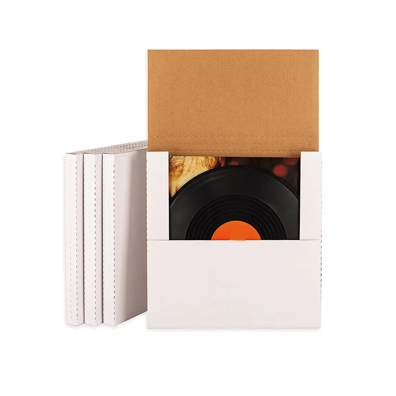 Custom Eco Friendly Album Mailing Corrugated Cardboard Boxes Vinyl
