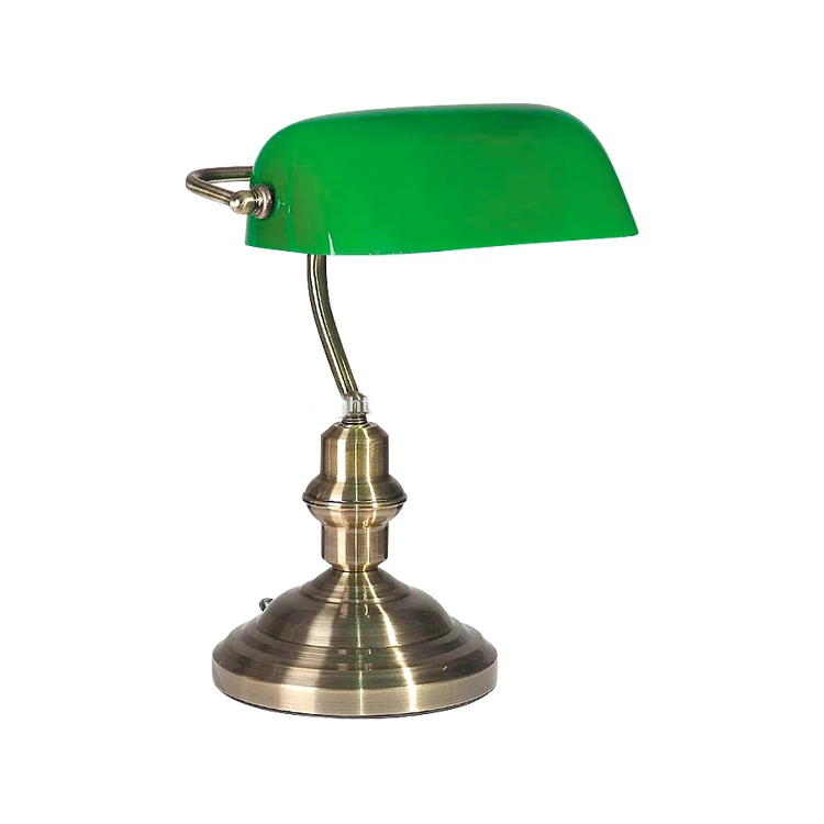 classic desk lamp green