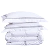 In stock 100% cotton 80s 400tc embroidery design luxury 5 star hotel bedding set