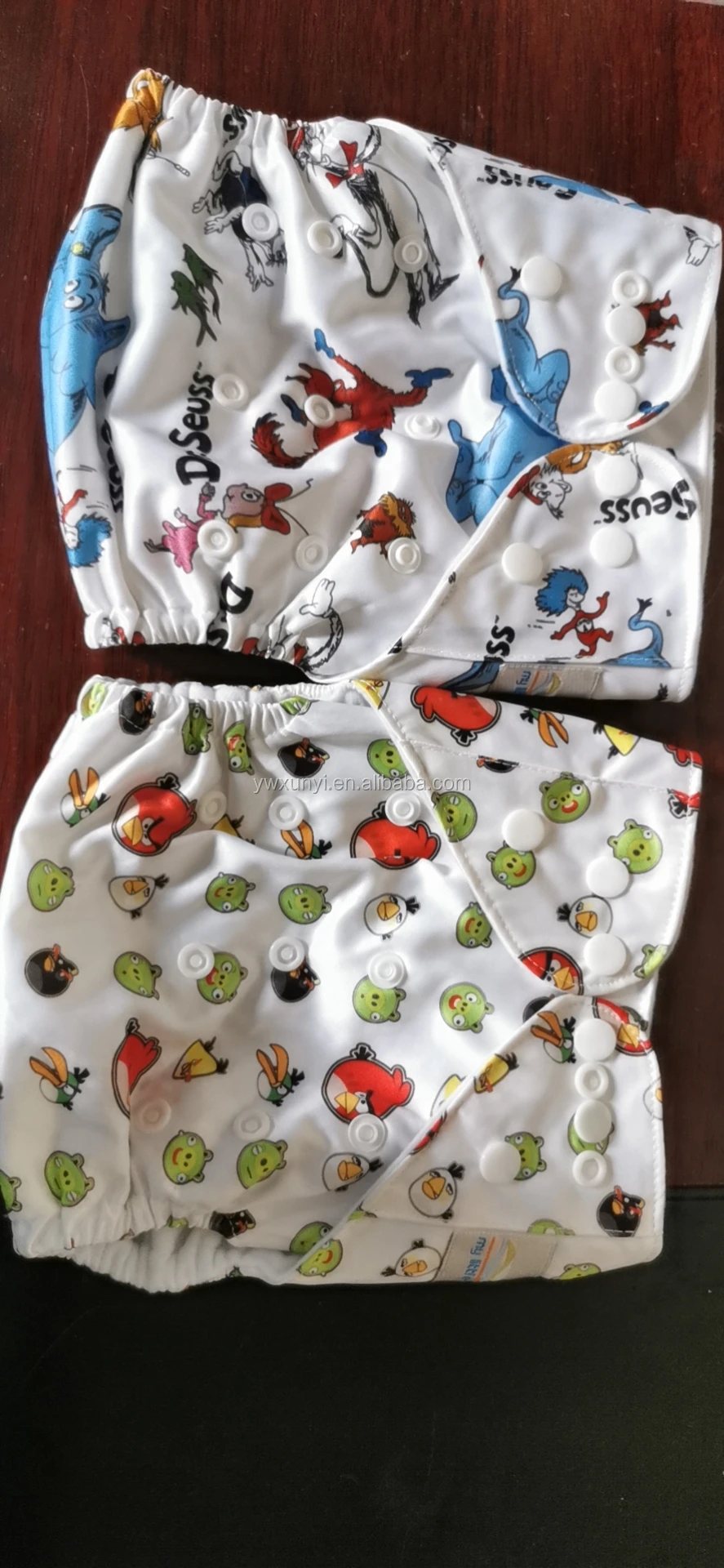 Clearence Stock Cheaper Fashion Design Diapers Cloth Adjustable Eco