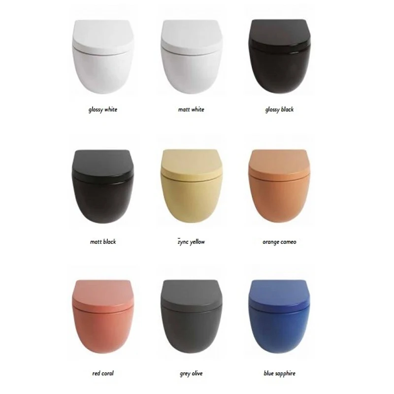 Sanitary Luxury Wc Bright Color Closet Modular Bathroom Special