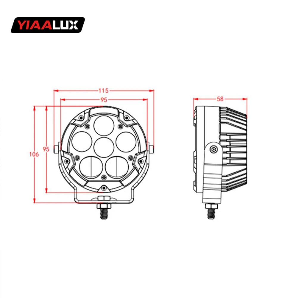 product 2025 newest external motorcycle 37 100w auxiliary fog lights high low beam led lights for motorcycle-16
