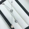 Fairy butterfly original silver 925 natural pearl pendent