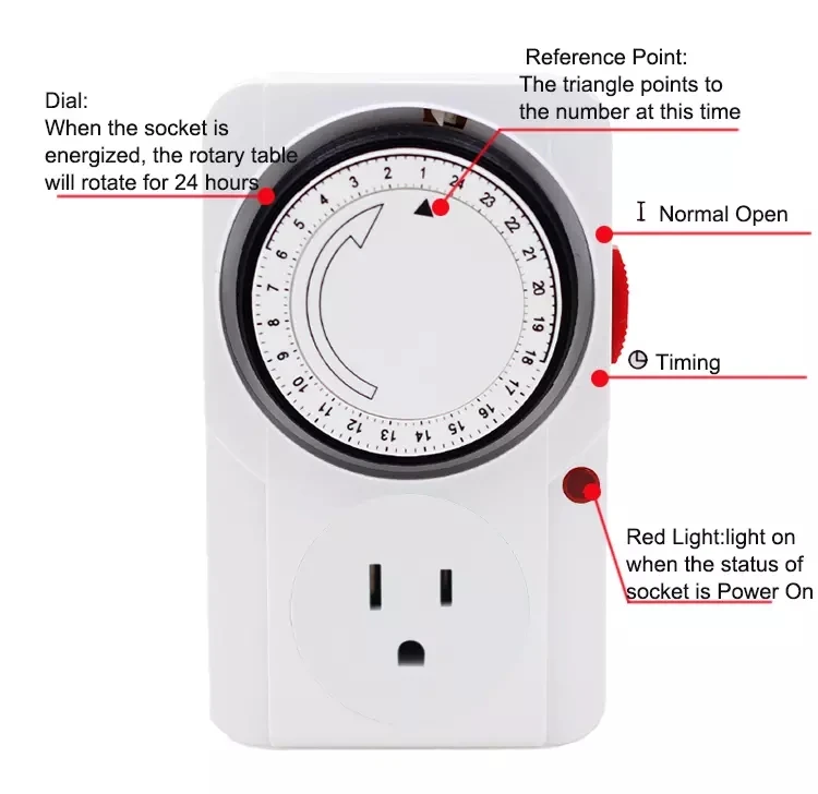 Professional Manufacturer Manual Timer Plug Sockets Switches For Home