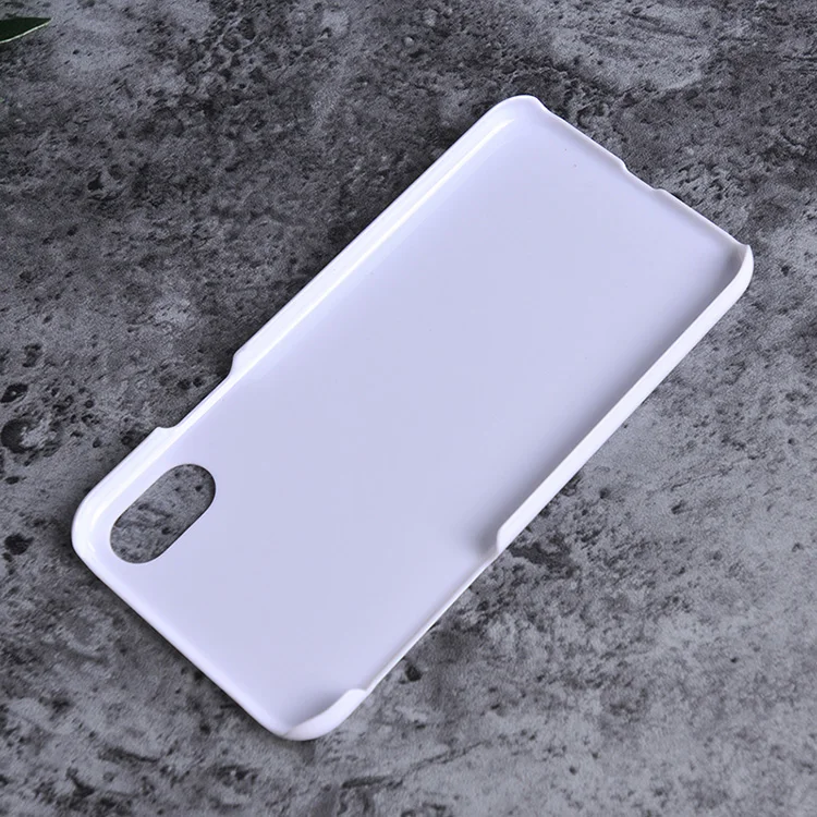 Phone Accessories Hard Pc Blank Plastic Clear White Hardback Case Phone