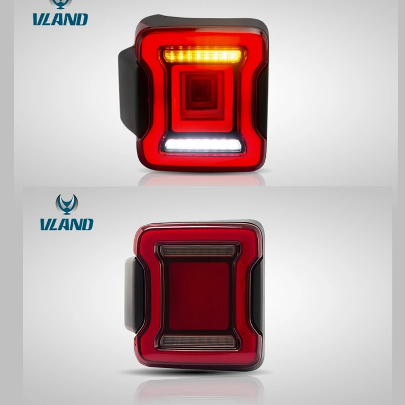 VLAND factory for car tail light for Jeep Wrangler 2018 2019 2020 full led Taillight with moving signal in China