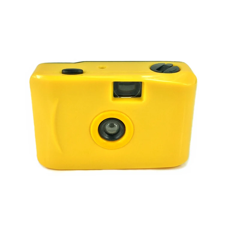 
Beestar Plastic Fixed Focus Manual Vintage Mini 35mm Film Camera Instant Camera Pure Color Yellow 