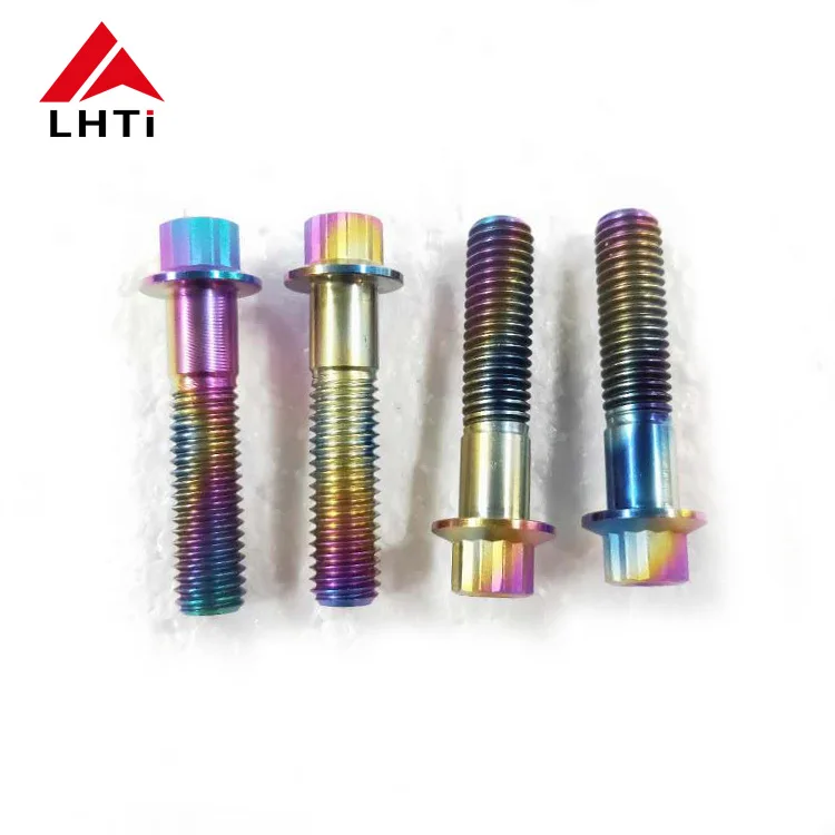 Competitive price Gr5 12 point flange screws titanium rim wheel bolt