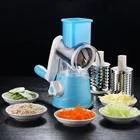 2020 Kitchen Dicer Mini Handy Round Drum Spiral Cabbage Shredder Nut Slicer Manual Vegetable Chopper