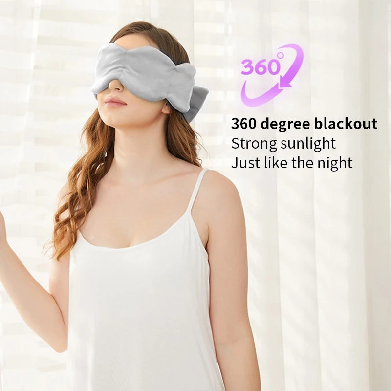 Weighted Eye Mask Gentle Pressure Sleep Mask Pillow Filled With Glass