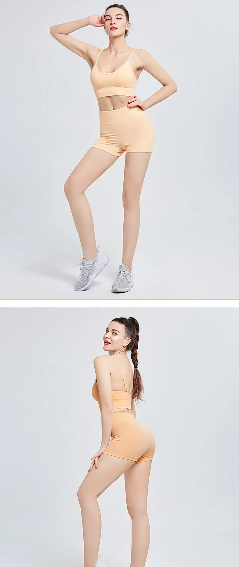 Ptsports women fitness yoga seamless shorts sexy workout sportswear for women women fitness wear gym activewear sexy sportswear