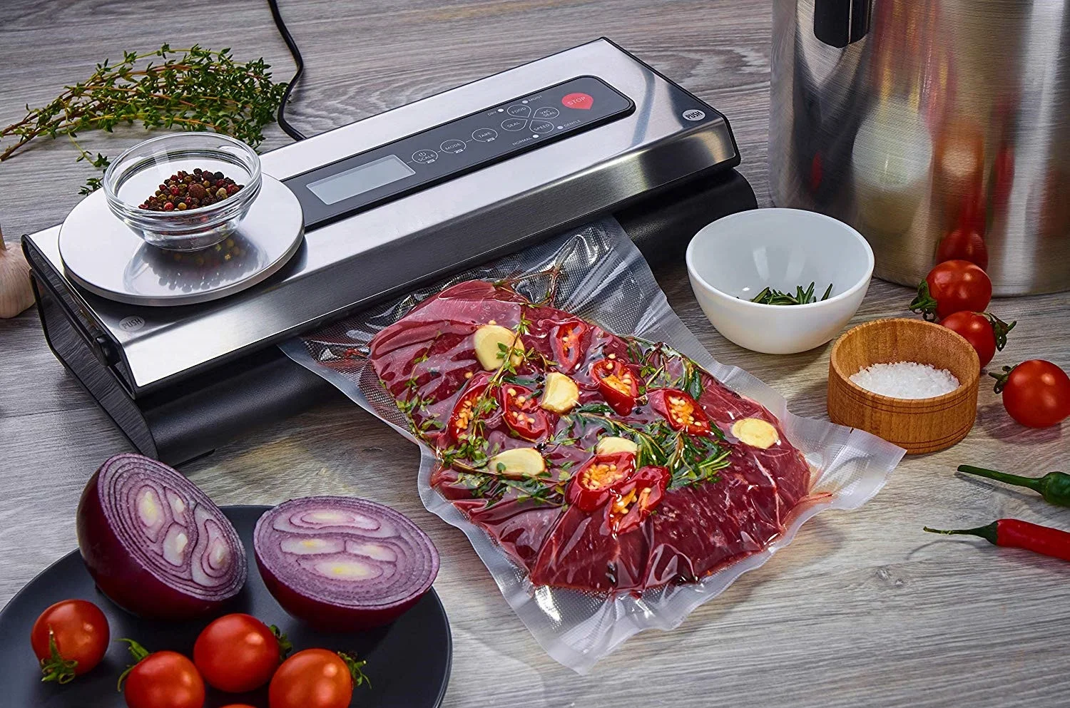 Vacuum Food Storage Machines Professional Food Vacuum Sealer Kitchen