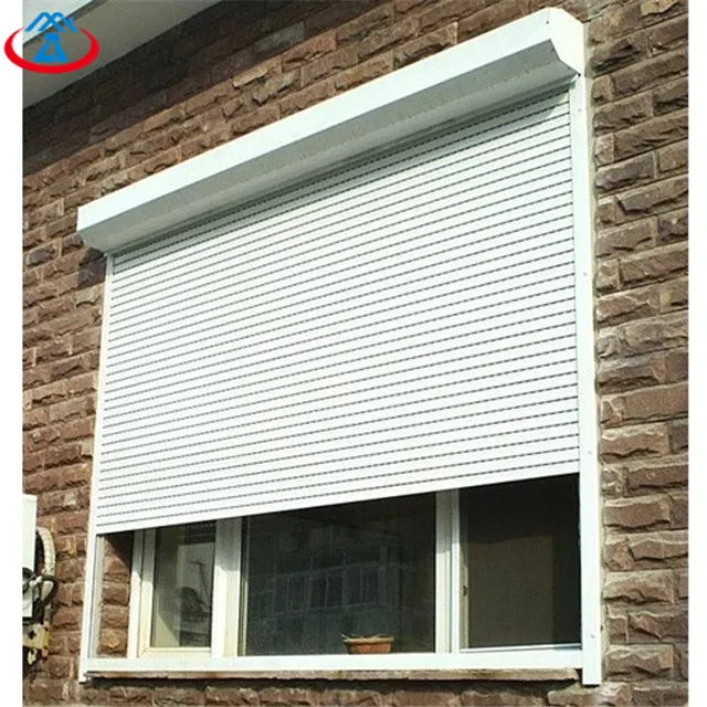 White 1600mmW*1200mmH 45mm Width Of The Slat Remote Control Thermal Insulation Aluminum Shutter Windows