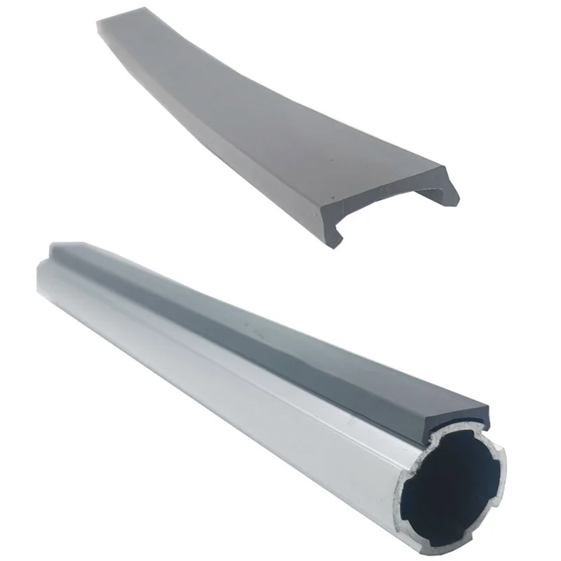 product flat anti wear buckle third generation 1000 series aluminum alloy lean pipeline rod rubber strip plastic flexible protective-9
